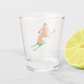 Ski Opening skier Shot Glas (Achterkant)