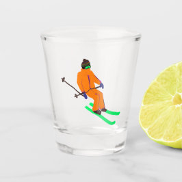 Ski Opening skier Shot Glas