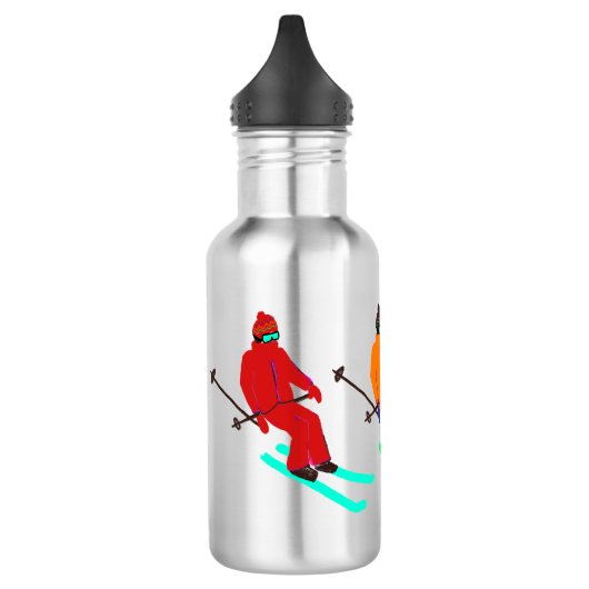 Ski Opening skier Waterfles (Links)