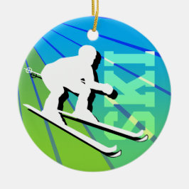 Ski Ornament Voeg foto toe