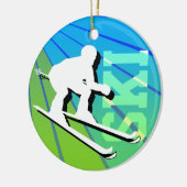 Ski Ornament Voeg foto toe (Links)