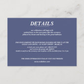 Ski paar bruiloft informatiekaartje (Voorkant)