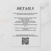 Ski Paar QR Code en Details Informatiekaartje (Voorkant)