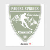 Ski Pagosa Springs Colorado Sticker (Vel)