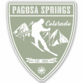 Ski Pagosa Springs Colorado Sticker (Voorkant)