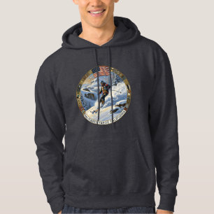 Ski Palisades Tahoe, Californië, Man Skiet Hoodie