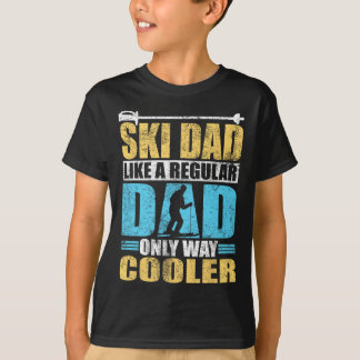 Ski papa als een gewone papa alleen manier koeler  t-shirt