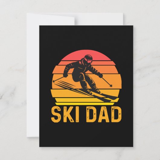 ski papa notitiekaartje (Voorkant)