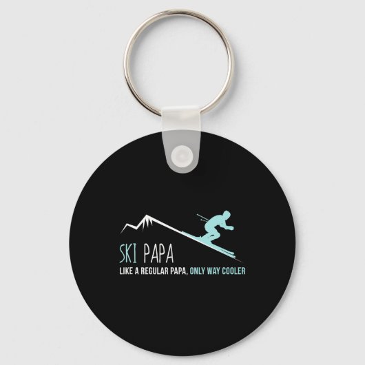 Ski Papa Sleutelhanger (Voorkant)