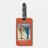 Ski Paradise  Print Bagagelabel (Achterkant verticaal)