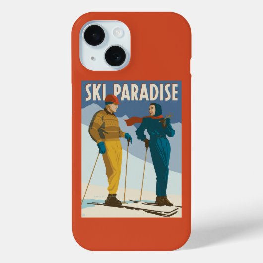 Ski Paradise Print Case-Mate iPhone Case (Achterkant)