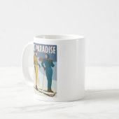 Ski Paradise  Print Koffiemok (Voorkant links)
