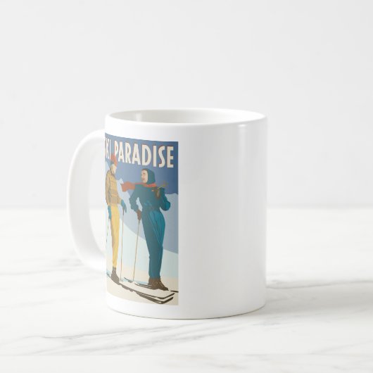 Ski Paradise  Print Koffiemok (Voorkant links)