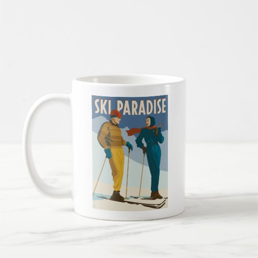 Ski Paradise  Print Koffiemok (Links)
