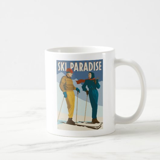 Ski Paradise  Print Koffiemok (Rechts)