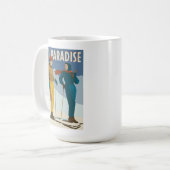 Ski Paradise  Print Koffiemok (Voorkant links)