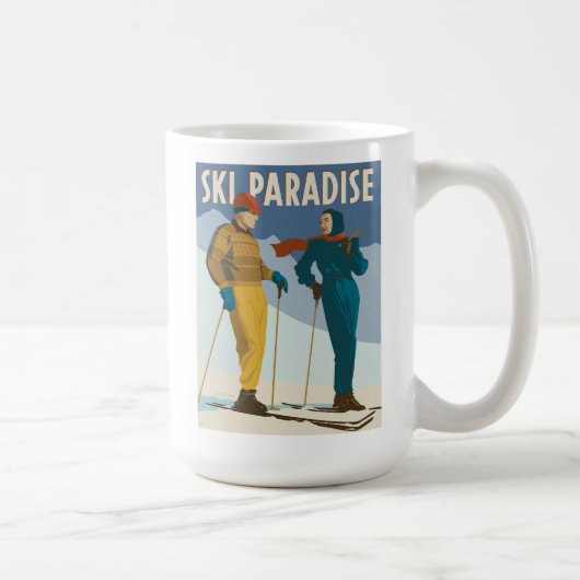 Ski Paradise  Print Koffiemok (Rechts)