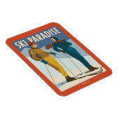 Ski Paradise  Print Magneet (Rechterzijde)