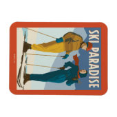 Ski Paradise  Print Magneet (Horizontaal)