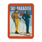 Ski Paradise  Print Magneet (Verticaal)