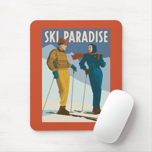 Ski Paradise Print Muismat (Met muis)