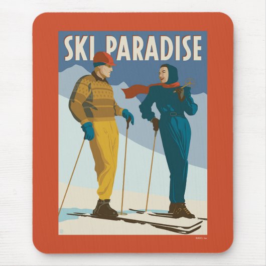 Ski Paradise  Print Muismat (Voorkant)
