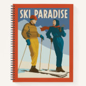 Ski Paradise  Print Notitieboek (Voorkant)