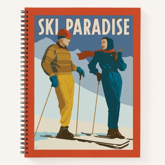 Ski Paradise Print Notitieboek (Voorkant)