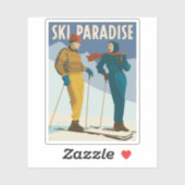 Ski Paradise  Print Sticker (Vel)