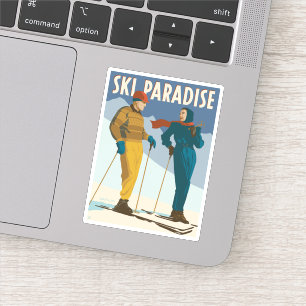 Ski Paradise  Print Sticker