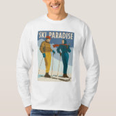Ski Paradise  Print T-shirt (Voorkant)
