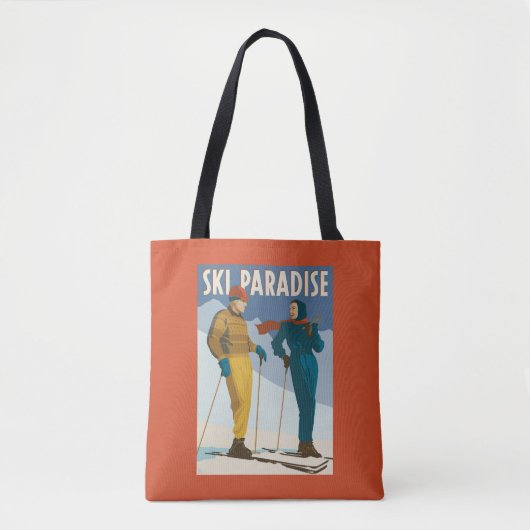 Ski Paradise  Print Tote Bag (Voorkant)