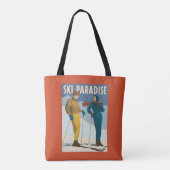 Ski Paradise  Print Tote Bag (Achterkant)