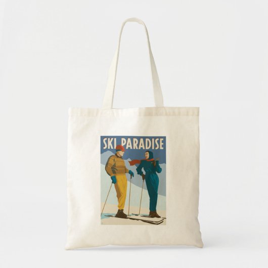 Ski Paradise  Print Tote Bag (Voorkant)