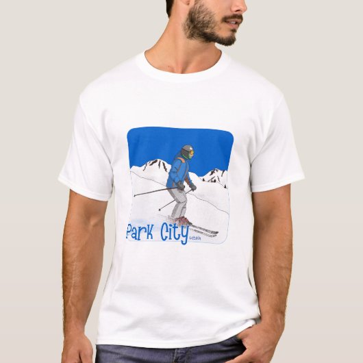 Ski Park City, Utah T-shirt (Voorkant)