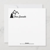 Ski Park City, Utah - Vrouw skiër, Gouden Tekst Feestdagenkaart (Achterkant)