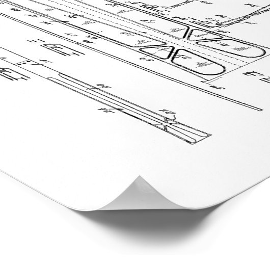 Ski Patent Poster (Hoek)