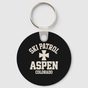 Ski Patrol Aspen Colorado Skien En Snowboarden Sleutelhanger