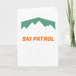 Ski Patrol Je Valt Wij Slepen Skiloper Istance Ski Kaart