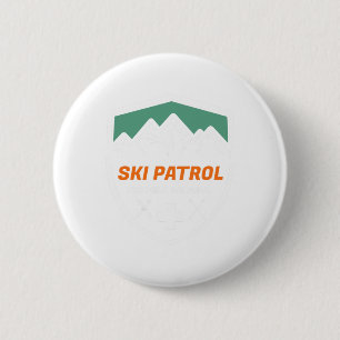 Ski Patrol Je Valt Wij Slepen Skiloper Istance Ski Ronde Button 5,7 Cm