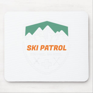 Ski Patrol Je Valt Wij Slepen Skiloper Skiën A Muismat