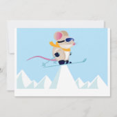 Ski Patrol Mouse in de Alpen Kaart (Voorkant)