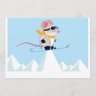 Ski Patrol Mouse in de Alpen Kaart