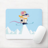 Ski Patrol Mouse in de Alpen Muismat (Met muis)