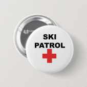 Ski Patrol Ronde Button 5,7 Cm (Voorkant /achterkant)
