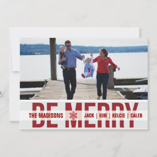 Ski Patrol (Scarlet) Holiday-fotokaart Feestdagenkaart