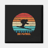 Ski Patrol-ski Resort Winter Skien Zonson Magneet (Voorkant)