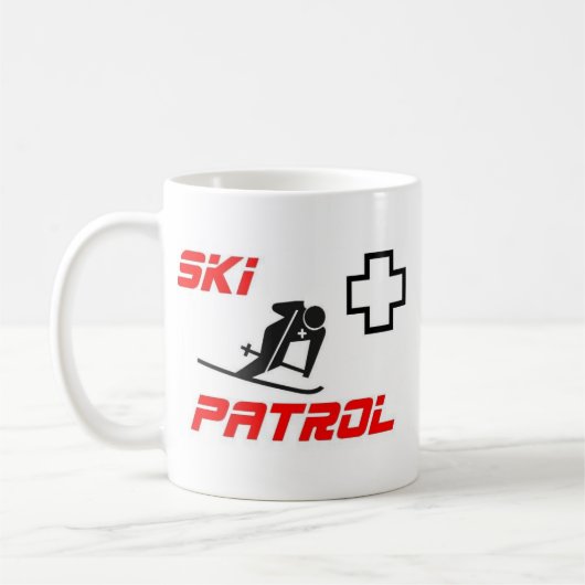 Ski Patrol - "Skier" Koffiemok (Links)