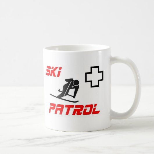 Ski Patrol - "Skier" Koffiemok (Rechts)