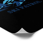Ski Patrol Skigebied Winter Skien 1 Poster (Hoek)